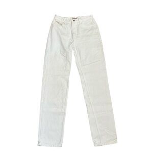 Vintage 1990s Guess White High-Waisted Tapered "Mom" Jeans
